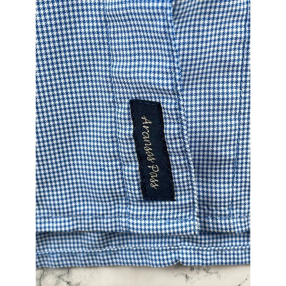 Magellan Outdoors Mens Fish Gear 3XL Relaxed Fit Blue Short Sleeve Shirt - Picture 9 of 12